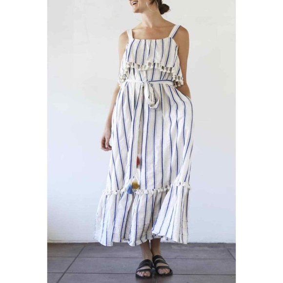 Trovata Striped Dress with Tassles, size XS - Picture 3 of 10